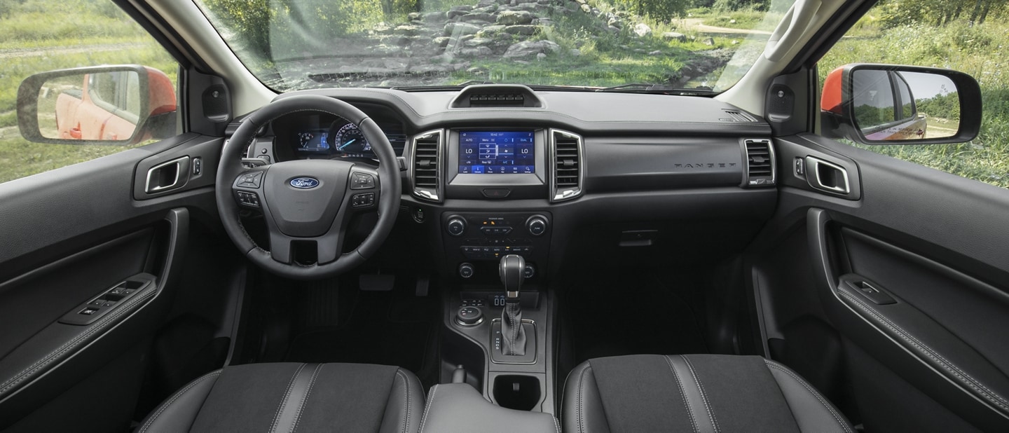 Interior view of a 2021 Ford Ranger