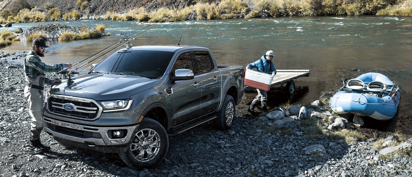 2021 Ford Ranger in Magnetic by a mountain stream 