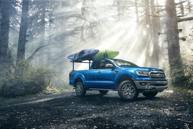 2023 Ford Ranger® parked on a wooded trail