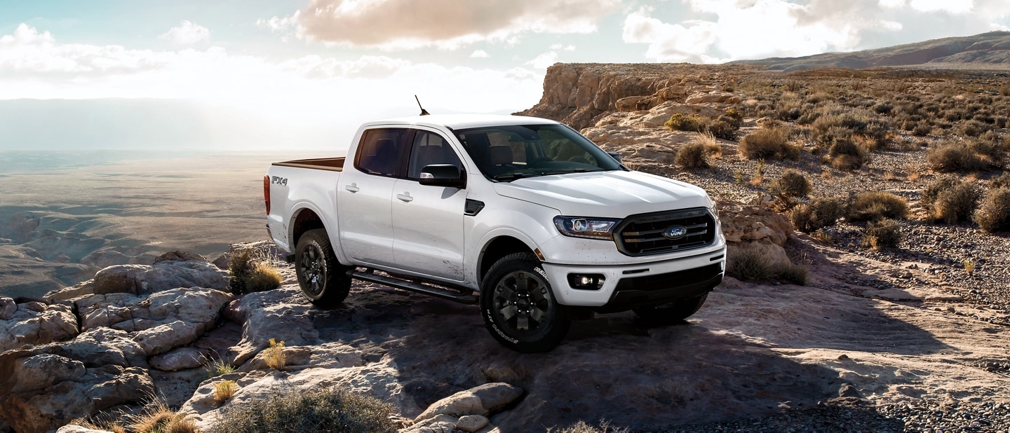 2023 Ford Ranger® parked on rocky plateau