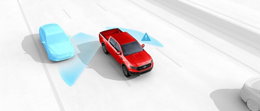 Illustration of Lane-Keeping System in action