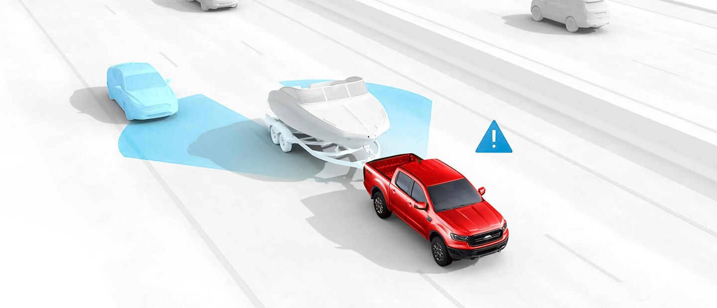 2023 Ford Ranger® illustration demonstrating trailer sway control