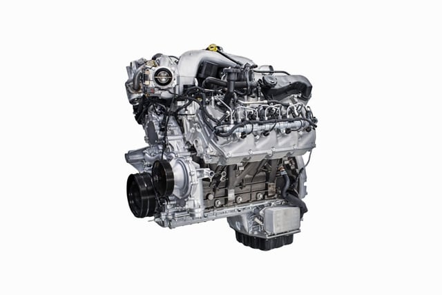 The 6.7-litre High Output Power Stroke® V8 Turbo Diesel engine