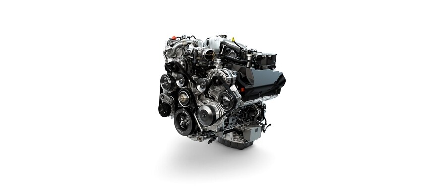 A 6.7L Power Stroke® V8 Turbo Diesel engine