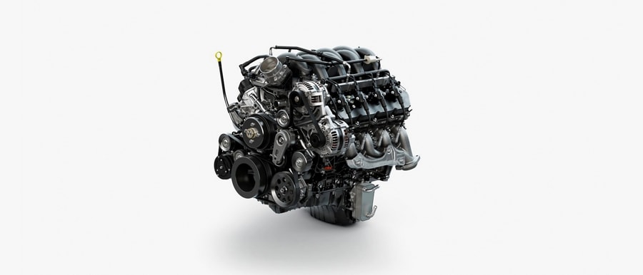 The 7.3L OHV PFI Gas V8 engine