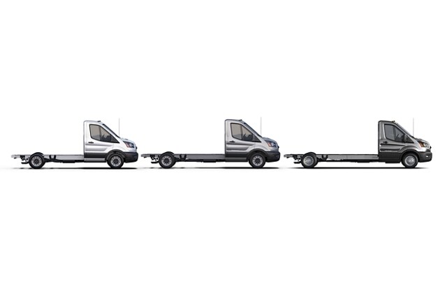 2023 Ford Transit® Side Shot of 3 Wheelbases