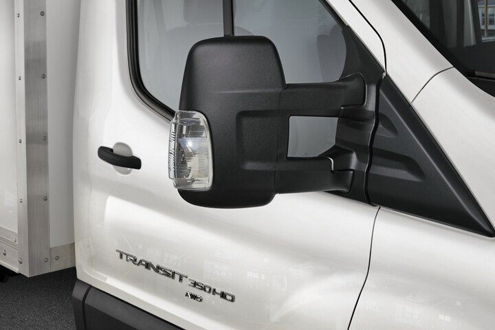 2023 Ford Transit® Chassis Cab with long-arm mirrors