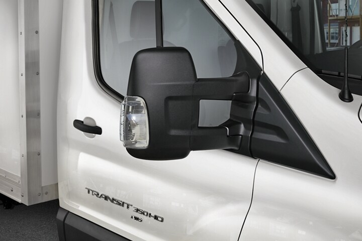 2024 Ford Transit® Chassis Cab model with long-arm mirrors