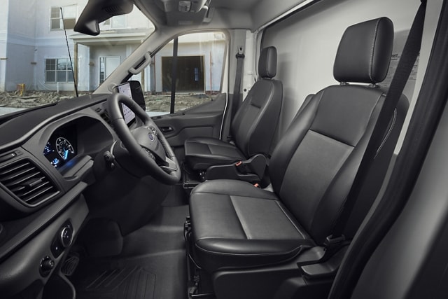 A 2024 Ford Transit® interior in Dark Palazzo Grey