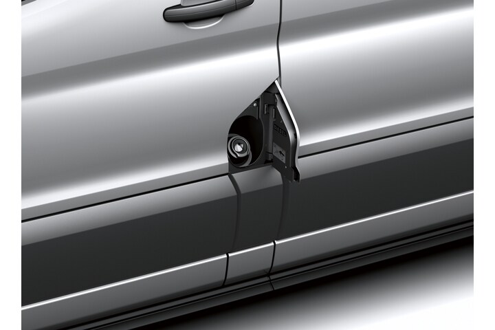 Fuel door on a 2024 Ford Transit® model