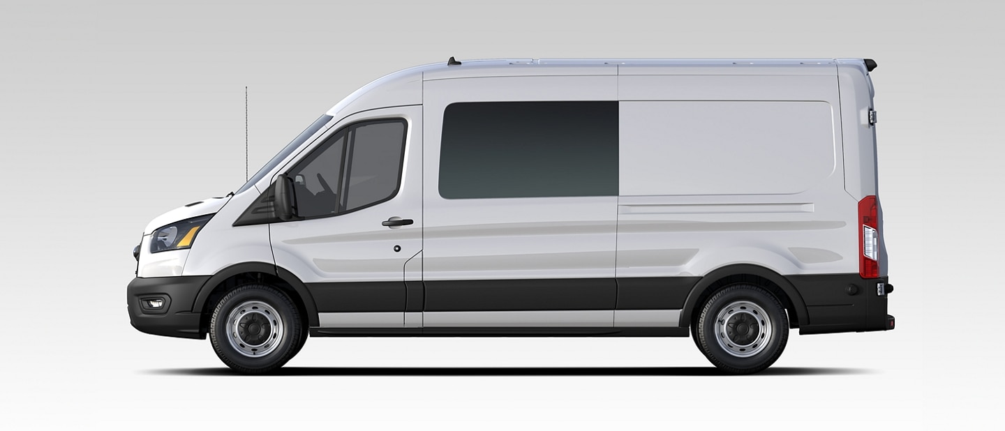 Side view of a 2023 Ford Transit® Crew Van