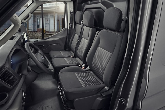 Close-up of the three seats